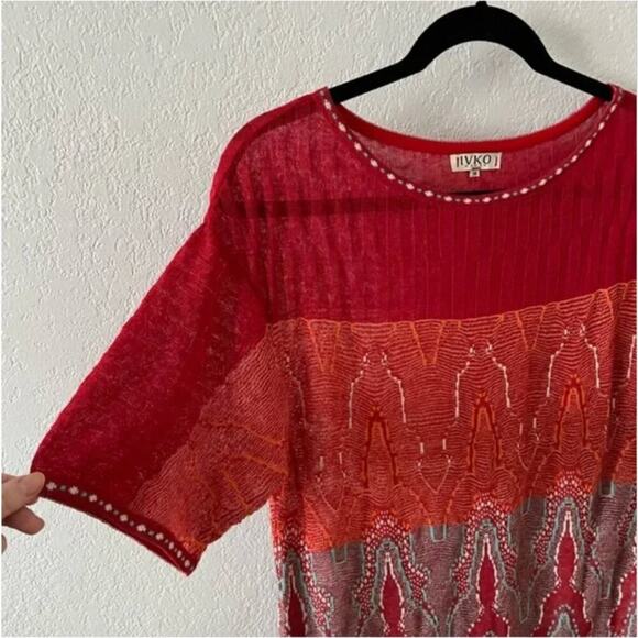 Ivko Colorful Loose Stitch Long Knit Maxi Dress - Picture 6 of 11